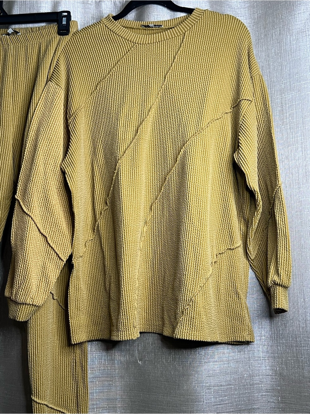 Fashion Nova Mustard Ribbed Knit Sweater & Legging Set - Women - Picture 2 of 5